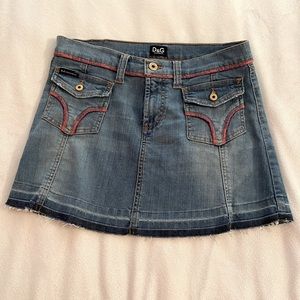 Dolce and Gabbana Jean Mini Skirt